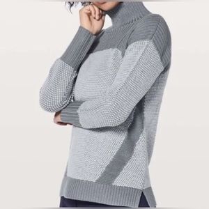 Lululemon Two Tone Wool Turtleneck